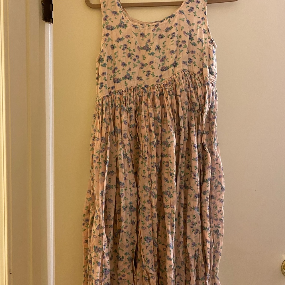 vintage floral long dress